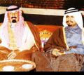 الملك عبدالله والشيخ سحيم (ر)
