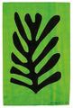 Black Leaf on Green Background, 1952, گواش découpée, The Menil Collection, Houston, Texas