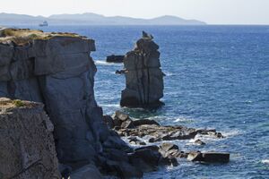 Le Collone, Spiaggia La Bobba, Isola di San Pietro, Carbonia-Iglesias, Sardinia, Italy - panoramio.jpg