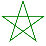 Pentagram green.svg
