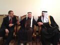 من اليمين الشيخ عبدالله حميدي الياور ويتوسطهم الشيخ يونس يحيى اغا و الشيخ هذال يونس اغا أمراء قبيلة الحياليين.