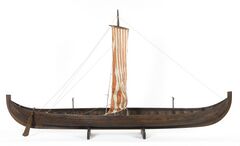 Gokstad ship design (ح. 890 AD: 24 m)