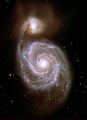 مجرة الدوامة مع ساتلتها NGC 5195.