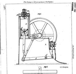 Brayton four-stroke air blast engine 1889