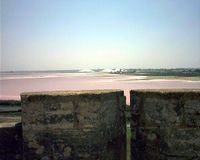 Evaporation lagoons, Aigues-Mortes, فرنسا.