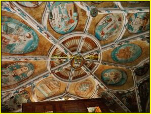 Ceiling mural at the Convento de la Asunción Tecamachalco, Puebla (1562) Juan Gerson