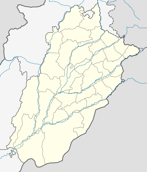 ملف:Pakistan Punjab location map.svg
