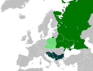 Slavic europe (Kosovo shaded).svg