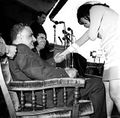 استقبال معمر القذافي رئيس ليبيا لعبد الناصر باستاد بنغازى الرياضى، 29 ديسمبر 1969