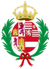 Coat of Arms of Margaret of Austria (1584-1611), Queen Consort of Spain.svg