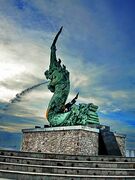 Head of Nāga sculpture in Songkhla Province.