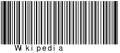 "Wikipedia" encoded in Code 93