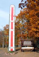 Keweenaw Snow-mometer north of Mohawk on US 41