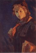 ن. كاستاكين. فتاة-رائدة وكتاب (1926)
