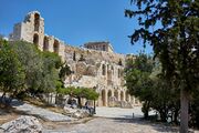 The Odeon of Herodes Atticus with the Parthenon in the background (2020)