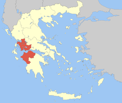 غرب اليونانموقع
