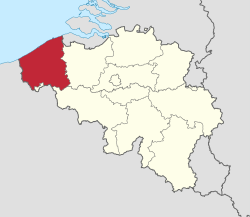 غرب الفلاندرزموقع