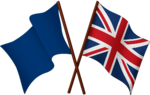 UK and Blue flags.png