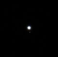 A view of Polaris in a small telescope. Polaris B is separated by 18 arc seconds from the primary star, Polaris A.