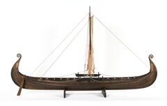 Oseberg ship design (ح. 800 AD: 22 m)