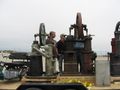 Preserved examples of antique Rider hot air engines - an alpha configuration Stirling