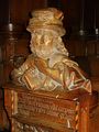 Bust of Cicero by Jörg Syrlin the Elder (ca. 1470) on the choir stalls in the Ulmer Münster