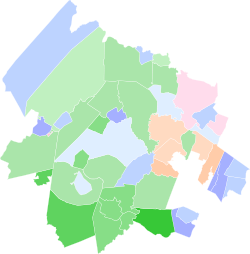 2026 New Jersey's 11th congressional district Democratic special primary election results by municiaplity map.svg