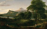 Thomas Cole, The Course of Empire, The Arcadia or Pastoral State, 1834