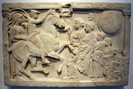 Votive relief 400 BCE (Antikensammlung Berlin)