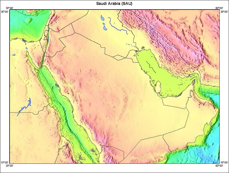 ملف:Saudia Arabia topographic map.jpg