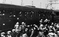 Italian soldiers leaving for the Second Italo-Abyssinian War.