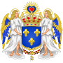 Grandes armes de Louis de Bourbon, Duc d'Anjou, comme successeur des Rois de France.svg