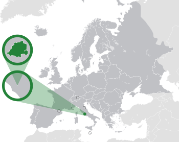 Location in Italy