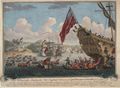 View of the British landing on the island of Cape Breton to attack the fortress of Louisbourg, 1745