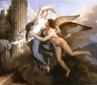جمع شمل كيوپيد وپسيخى، ح. 1789-1792، 35.25 × 40.01 سم، دراسة تحضيرية، LACMA.[25]
