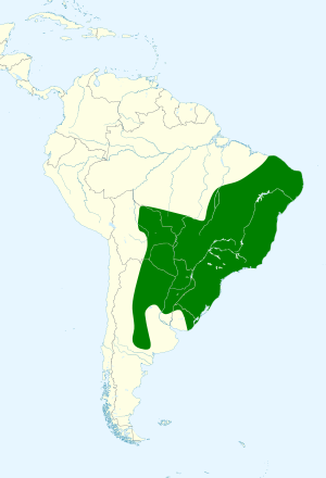 Cariama cristata map.svg