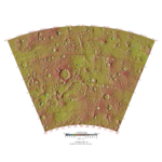 Topographical map of Eridania quadrangle