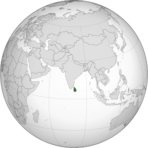 Location of سريلانكا