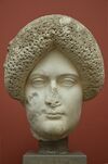 The Empress Domitia Longina, wife of Domitian, from Rome, c. AD 110, Ny Carlsberg Glyptotek, Copenhagen (12949187503).jpg
