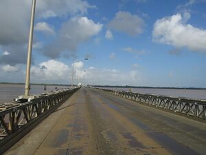 Demerara Harbour bridge crossing.JPG