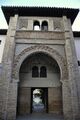 Entrance of the Corral del Carbón, a former urban caravanserai in Granada, Spain (14th century, Nasrid period)