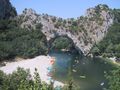 Pont d'Arc arch, S France.