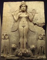 The Burney Relief, Old Babylonian, around 1800 BCE