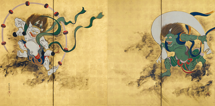 Wind God and Thunder God by Sakai Hōitsu.png