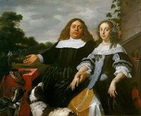 Dubbelportret van Jan Jacobsz. Hinlopen, 1666.