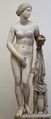 The Ludovisi Cnidian Aphrodite, Roman marble copy (torso and thighs) with restored head, arms, legs and drapery support. The Aphrodite of Cnidus was one of the most famous works of the Attic sculptor Praxiteles (4th century BC)