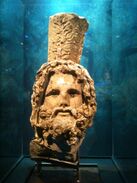 Head of Serapis, from a 3.7-متر (12 ft) statue found off the coast of Alexandria