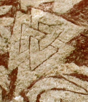 Valknut on the Stora Hammars I stone