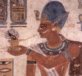 Ramesses III, was the son of Sethnakht. During his reign, he fought of the invasions of the Sea Peoples in Egypt and tolerated their settlement in Canaan. A conspiracy was hatched to kill him, but it failed. He was later murdered. His mummy, long an inspiration for the scary Hollywood films, showed his throat was slit.
