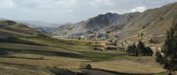 Rift valley near Quilotoa, الإكوادور.